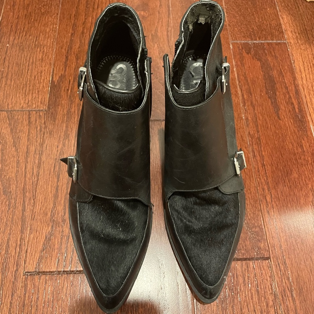 Sam Edelman Fur and Leather Booties